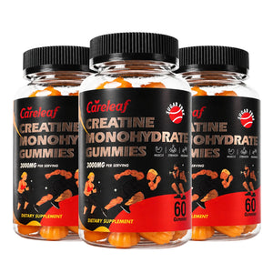 (Free Shipping) Careleaf Sugar Free Creatine Monohydrate Gummies for Men & Women - 3000mg Creatine Gummies for Muscle Growth,Strength & Energy Support - 60 Gummies
