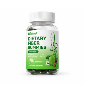 Careleaf Sugar Free Dietary Fiber Gummies for Digestive Health & Regularity -Supplement with Magnesium & Vitamin C -Vegan, Non-GMO - Wellness for Adults