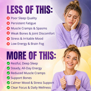 Careleaf Calm Magnesium Complex Direct Use Powder, Magnesium Glycinate + L-Theanine Blend for Rest, Relaxation, Muscle & Regularity, Magnesium Supplement for Women and Men, 15 Satches