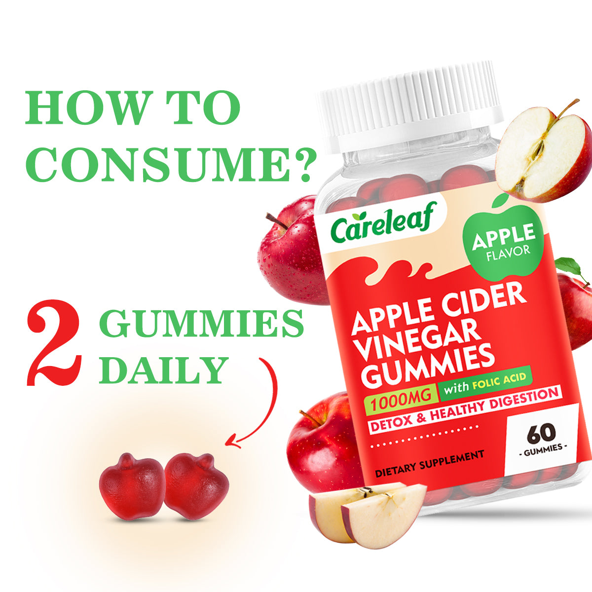 Careleaf Apple Cider Vinegar Gummies